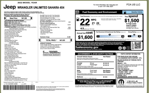 Photos of 2022 Jeep Wrangler Unlimited Sahara for sale in Alvin, TX at Auto Boutique Texas