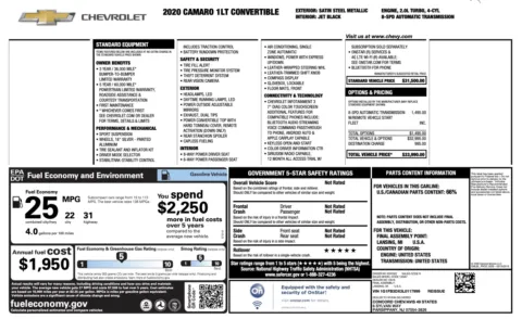 More photos of 2020 Chevrolet Camaro 1LT at Auto Boutique Texas, TX