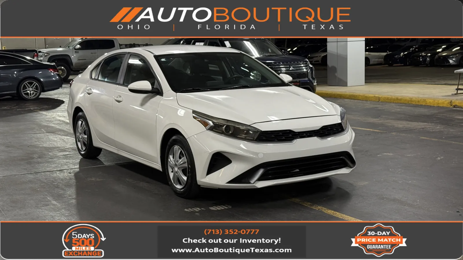 White 2022 Kia Forte FE for sale in Alvin, TX