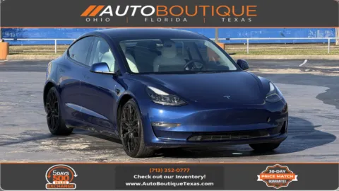 Blue 2021 Tesla Model 3 Performance for sale in Alvin, TX