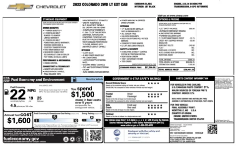 Photos of 2022 Chevrolet Colorado 2WD LT for sale in Alvin, TX at Auto Boutique Texas