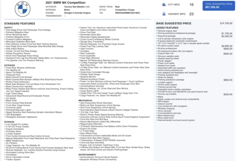 Another view of 2021 BMW M4 Competition for sale in Alvin, TX at Auto Boutique Texas