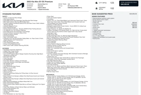 Photos of 2022 Kia Niro EV EX Premium for sale in Alvin, TX at Auto Boutique Texas