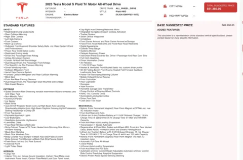 More photos of 2023 TESLA MODEL S Plaid at Auto Boutique Texas, TX