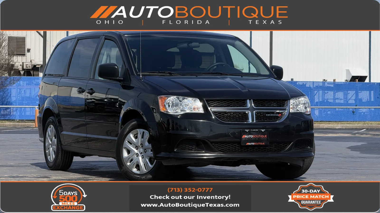 Black 2017 Dodge Grand Caravan SE for sale in Alvin, TX