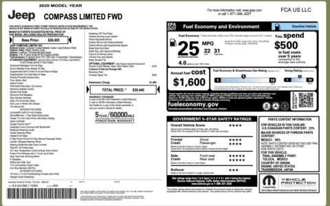 Photos of 2020 Jeep Compass Limited for sale in Alvin, TX at Auto Boutique Texas