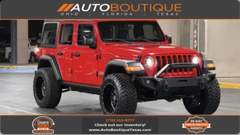 Red 2018 Jeep Wrangler Unlimited Sport S for sale in Alvin, TX