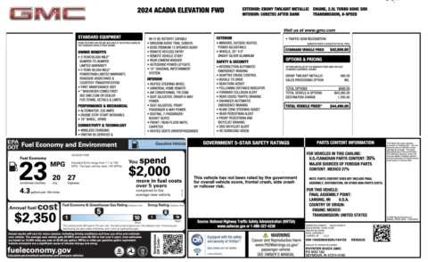 More photos of 2024 GMC Acadia FWD Elevation at Auto Boutique Texas, TX