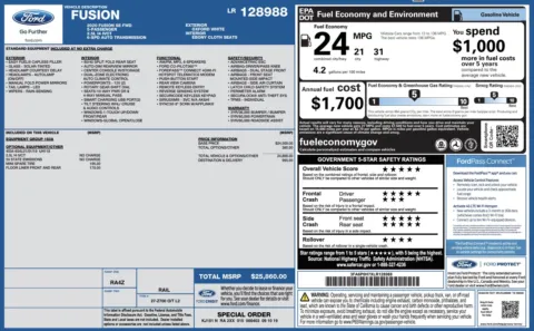 Photos of 2020 Ford Fusion SE for sale in Alvin, TX at Auto Boutique Texas