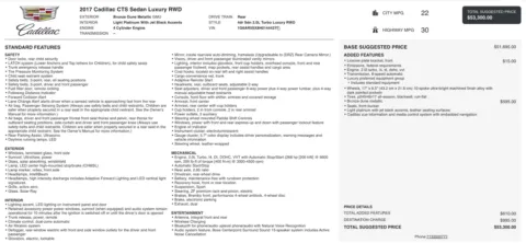 Photos of 2017 Cadillac CTS Sedan Luxury RWD for sale in Alvin, TX at Auto Boutique Texas