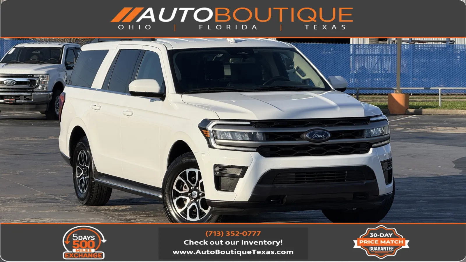 White 2023 Ford Expedition Max XLT for sale in Alvin, TX