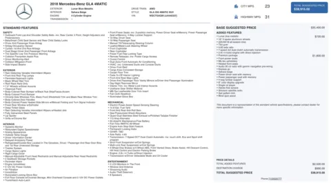 Photos of 2018 Mercedes-Benz GLA 250 for sale in Alvin, TX at Auto Boutique Texas