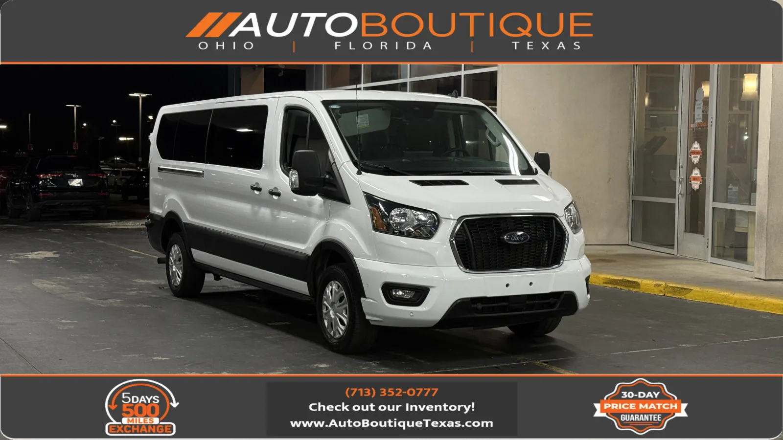 White 2024 Ford Transit Passenger Wagon XLT for sale in Alvin, TX