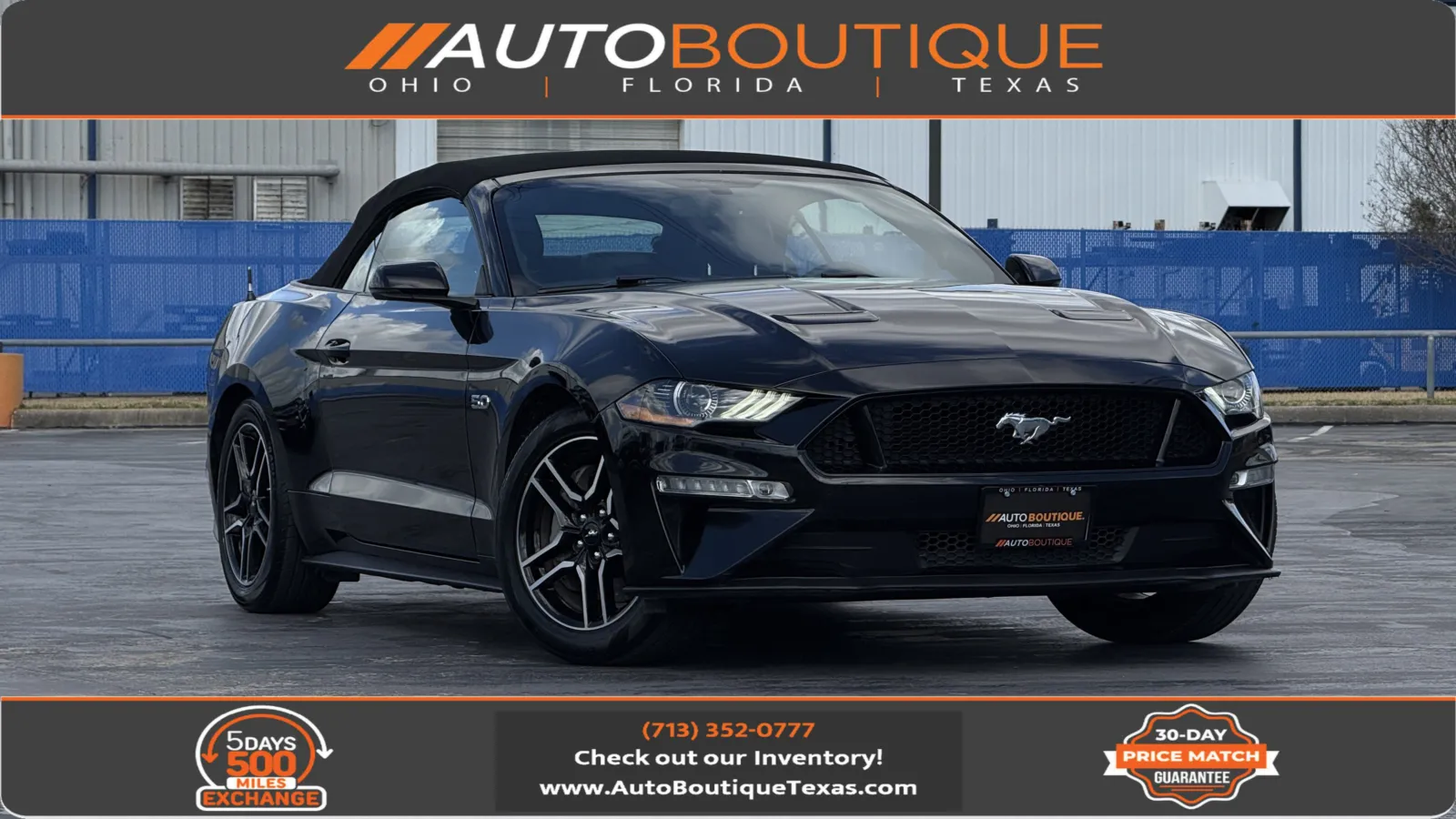 Black 2020 Ford Mustang GT Premium for sale in Alvin, TX