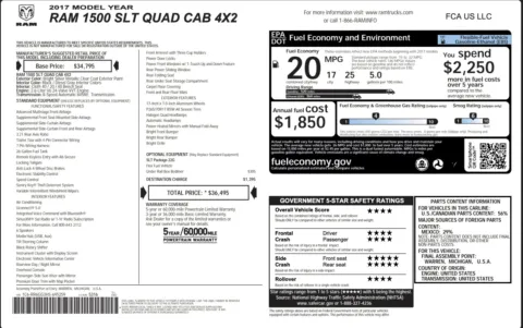 Photos of 2017 Ram 1500 SLT for sale in Alvin, TX at Auto Boutique Texas