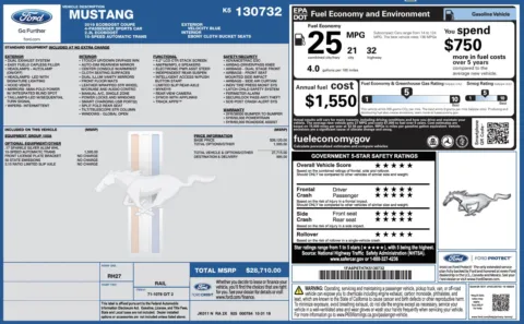 Photos of 2019 Ford Mustang EcoBoost for sale in Alvin, TX at Auto Boutique Texas