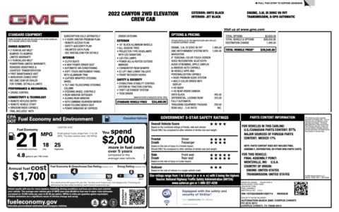 Photos of 2022 GMC Canyon 2WD Elevation for sale in Alvin, TX at Auto Boutique Texas