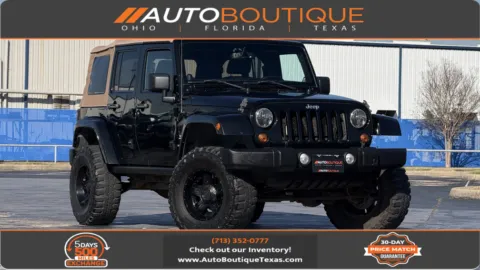 Black 2013 Jeep Wrangler Unlimited Sahara for sale in Alvin, TX