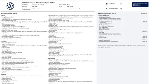 Photos of 2021 Volkswagen Atlas Cross Sport 2.0T S for sale in Alvin, TX at Auto Boutique Texas