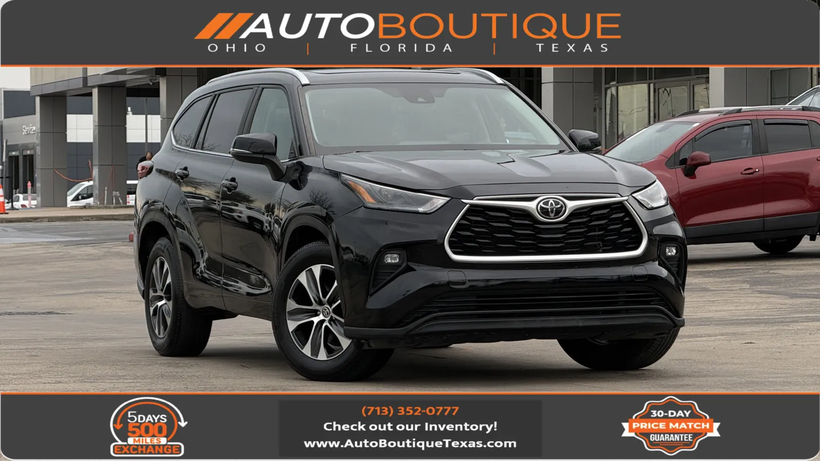 Black 2023 Toyota Highlander XLE for sale in Alvin, TX