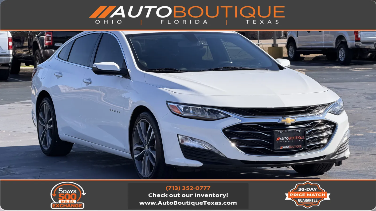 White 2020 Chevrolet Malibu Premier for sale in Alvin, TX
