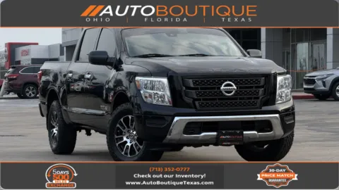Black 2021 Nissan Titan SV for sale in Alvin, TX
