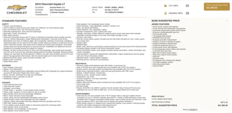 Photos of 2019 Chevrolet Impala LT for sale in Alvin, TX at Auto Boutique Texas