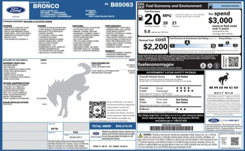 Photos of 2023 Ford Bronco Big Bend for sale in Alvin, TX at Auto Boutique Texas