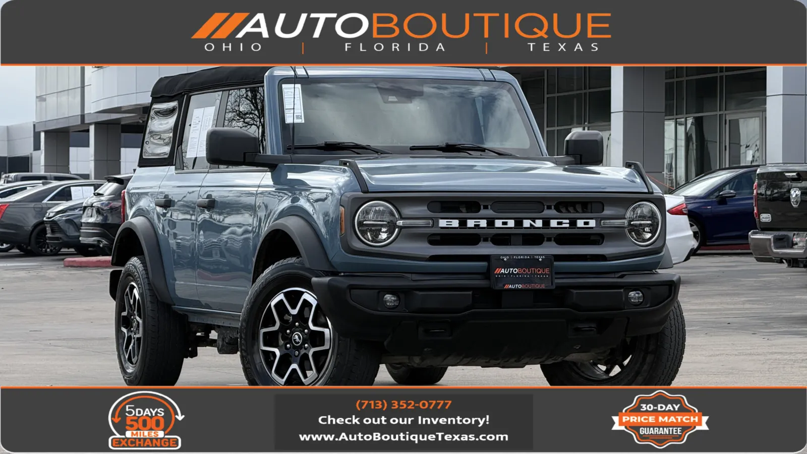 Blue 2023 Ford Bronco Big Bend for sale in Alvin, TX