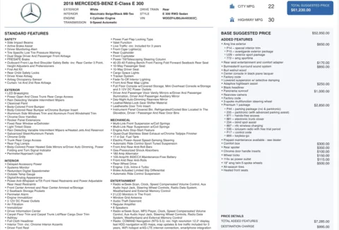 Photos of 2018 Mercedes-Benz E-Class E 300 for sale in Alvin, TX at Auto Boutique Texas