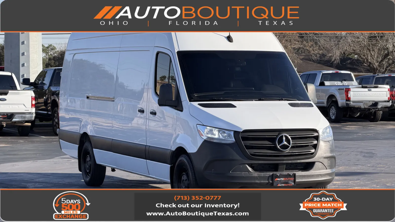 White 2022 Mercedes-Benz Sprinter Cargo Van 2500 for sale in Alvin, TX