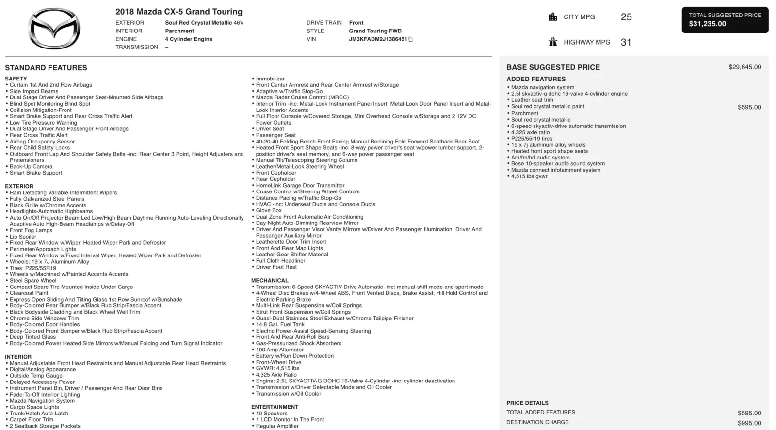 2018 Mazda CX-5 Grand Touring for sale in Alvin, TX