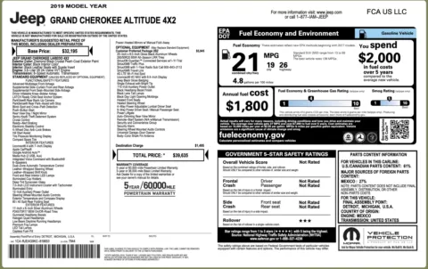 Photos of 2019 JEEP GRAND CHER Altitude for sale in Alvin, TX at Auto Boutique Texas