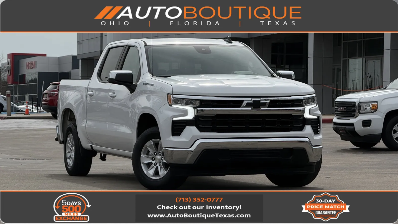 White 2023 Chevrolet Silverado 1500 LT for sale in Alvin, TX