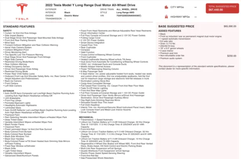 Photos of 2022 Tesla Model Y Long Range for sale in Alvin, TX at Auto Boutique Texas