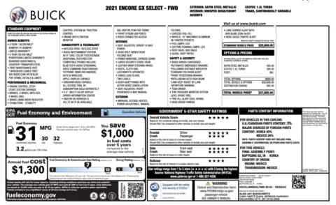 Photos of 2021 Buick Encore GX Select for sale in Alvin, TX at Auto Boutique Texas