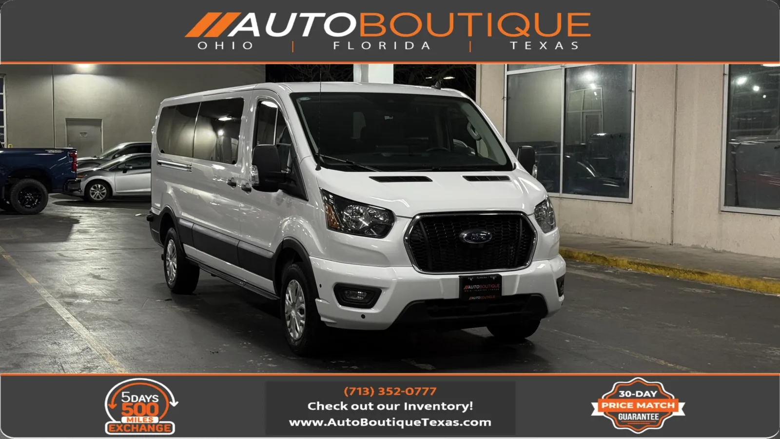 White 2024 Ford Transit Passenger Wagon XLT for sale in Alvin, TX