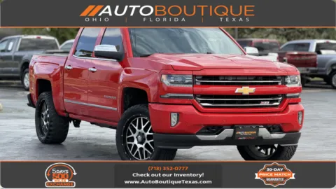 Red 2017 Chevrolet Silverado 1500 LTZ for sale in Alvin, TX