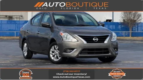 Silver 2017 Nissan Versa Sedan SV for sale in Alvin, TX