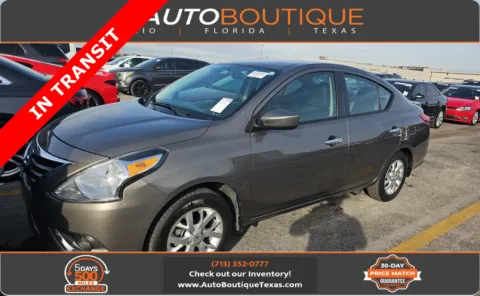 Silver 2017 Nissan Versa Sedan SV for sale in Alvin, TX