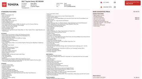 Photos of 2021 Toyota Camry SE Nightshade for sale in Alvin, TX at Auto Boutique Texas