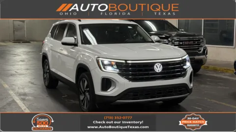 White 2024 Volkswagen Atlas 2.0T SE w Technology for sale in Alvin, TX