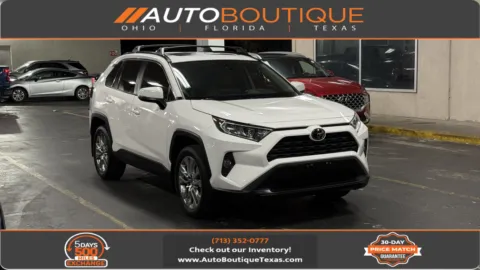 White 2019 Toyota RAV4 XLE Premium for sale in Alvin, TX