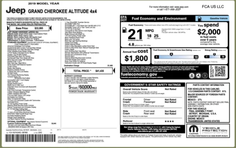 Photos of 2019 Jeep Grand Cherokee Altitude for sale in Alvin, TX at Auto Boutique Texas