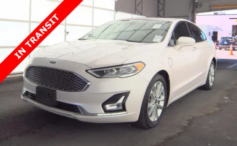 White 2019 Ford Fusion Energi Titanium for sale in Alvin, TX