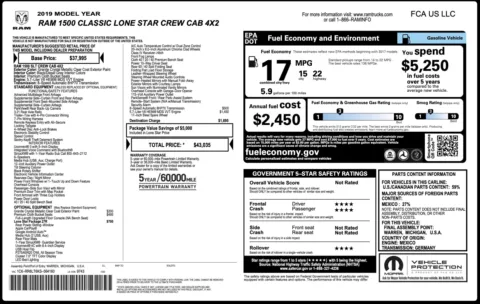 Photos of 2019 Ram 1500 Classic Lone Star for sale in Alvin, TX at Auto Boutique Texas