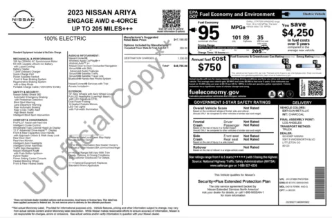Photos of 2023 Nissan ARIYA ENGAGE for sale in Alvin, TX at Auto Boutique Texas
