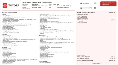 More photos of 2019 Toyota Tacoma SR at Auto Boutique Texas, TX