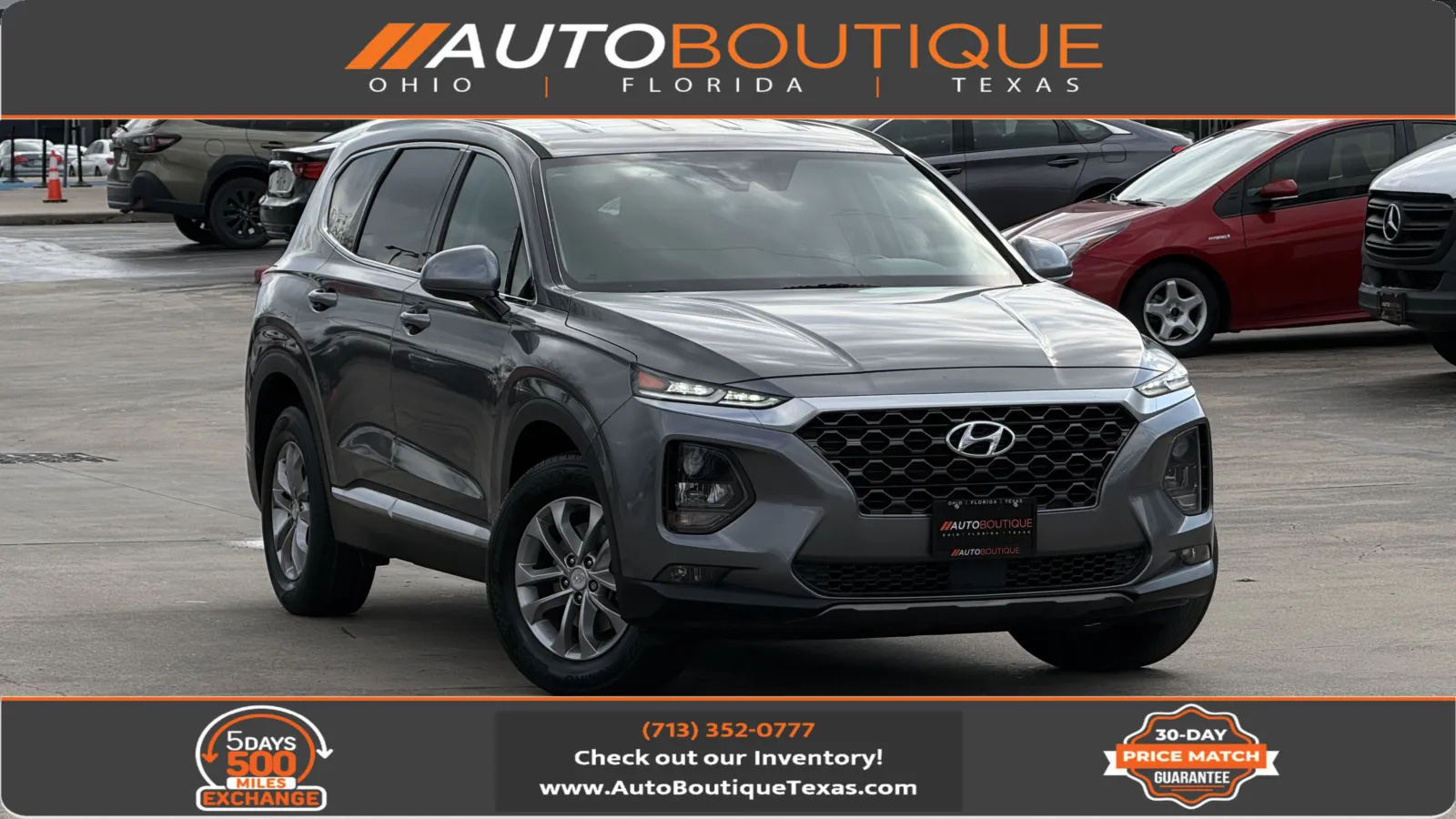 Gray 2020 Hyundai Santa Fe SEL w SULEV for sale in Alvin, TX