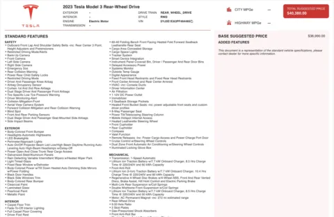 Photos of 2023 Tesla Model 3 for sale in Alvin, TX at Auto Boutique Texas